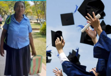 ¡Ejemplo a seguir! Señora de la tercera edad cursa el primer año de Bachillerato y es una sensación en Yoro