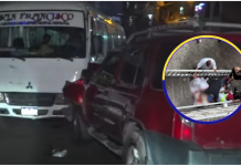 Tras terrible choque, hombre sale corriendo y se mata al caer de un enorme muro en col. San Francisco, en la capital