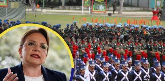 Xiomara Castro acompaña ceremonia de ascensos y condecoraciones en los 200 años del Ejército